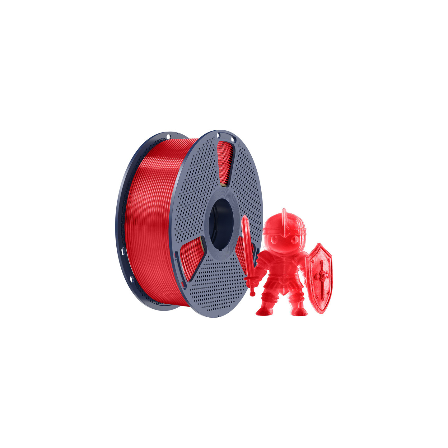 Sunlu PLA+ Filament (Transparent Red)