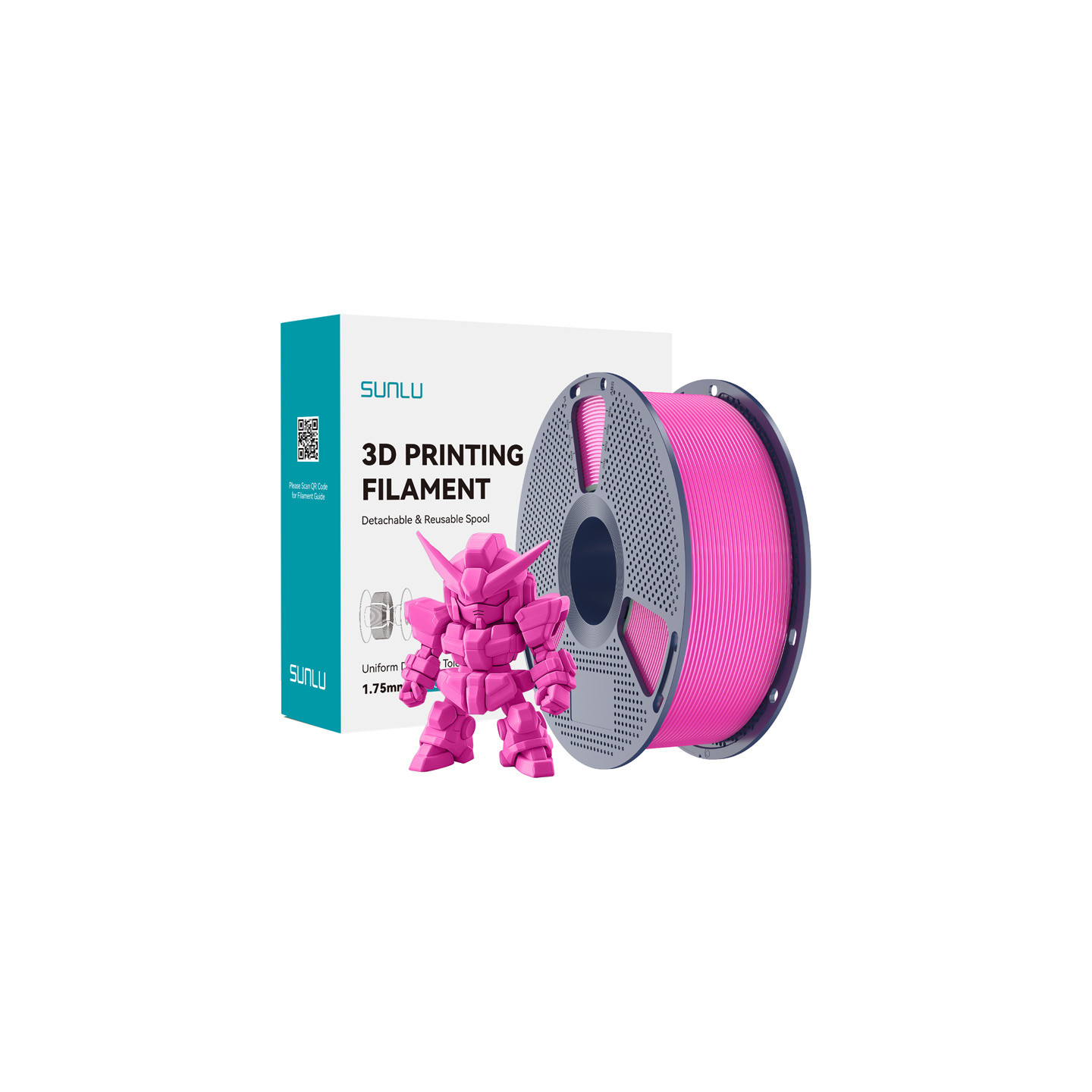 Sunlu PLA+ Filament 2.0 (magenta)