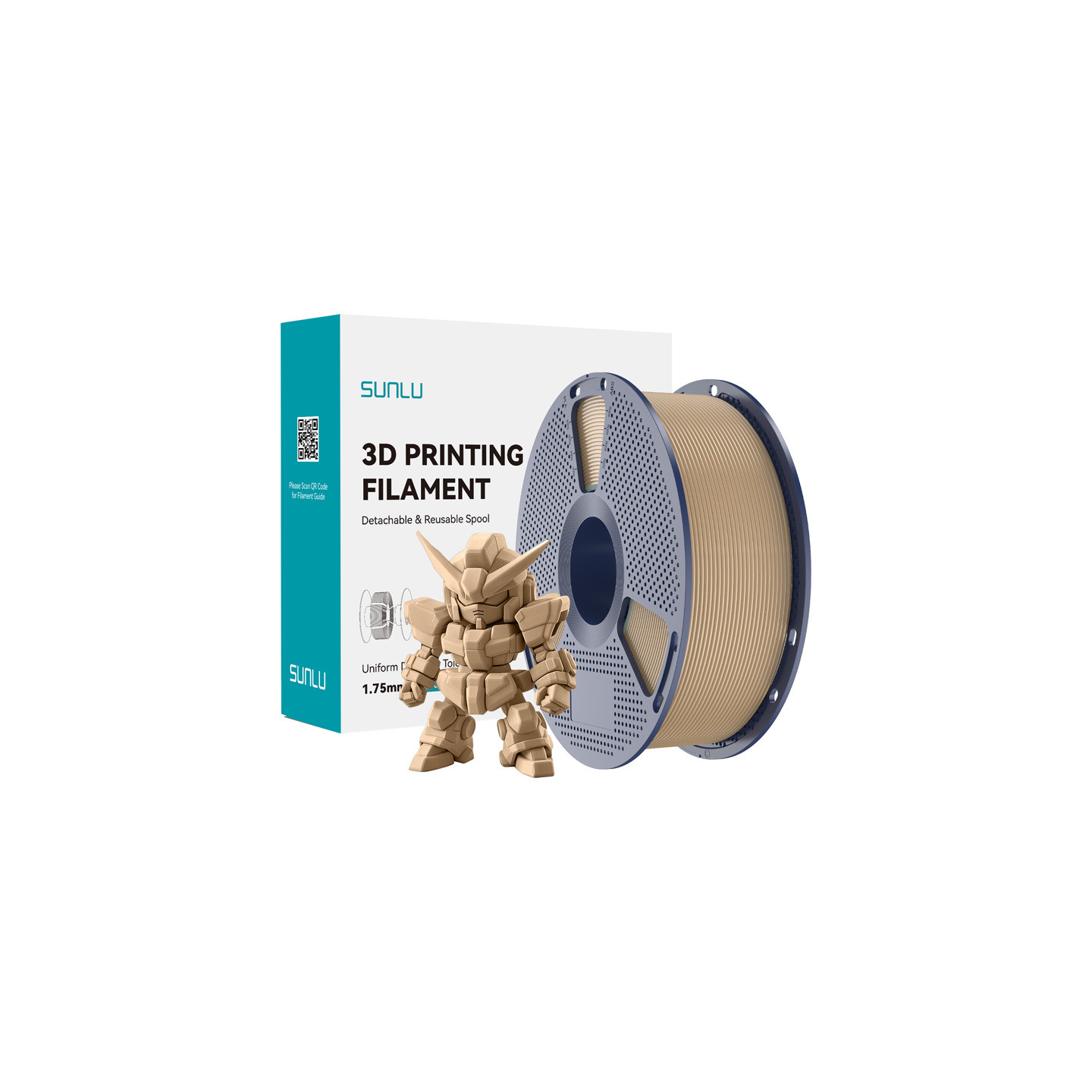 Sunlu PLA+ 2.0 Filament (Oak)