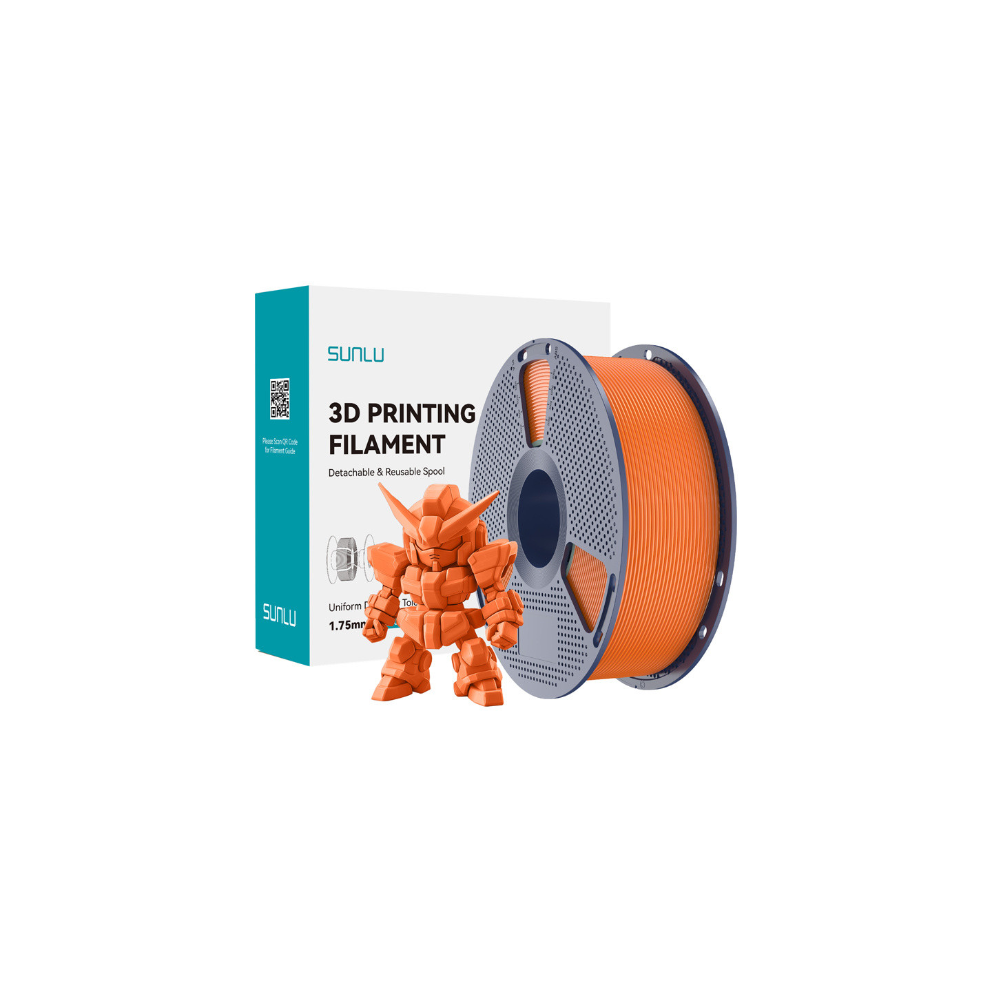 Sunlu PLA+ 2.0 Filament (Sunny Orange)
