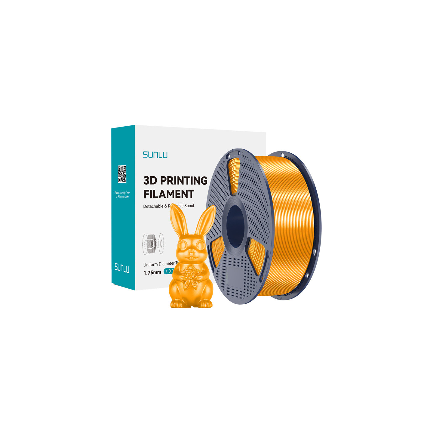 Sunlu PLA+ Silk Filament (Brass)