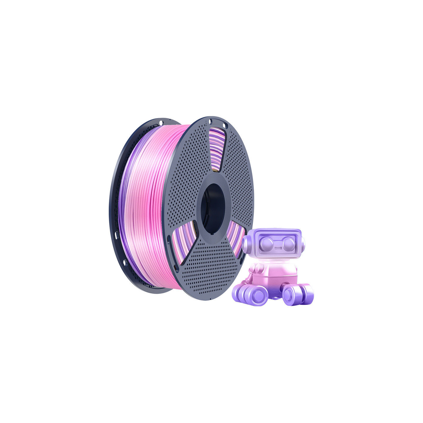 Sunlu PLA+ Silk Filament (Rainbow) 03