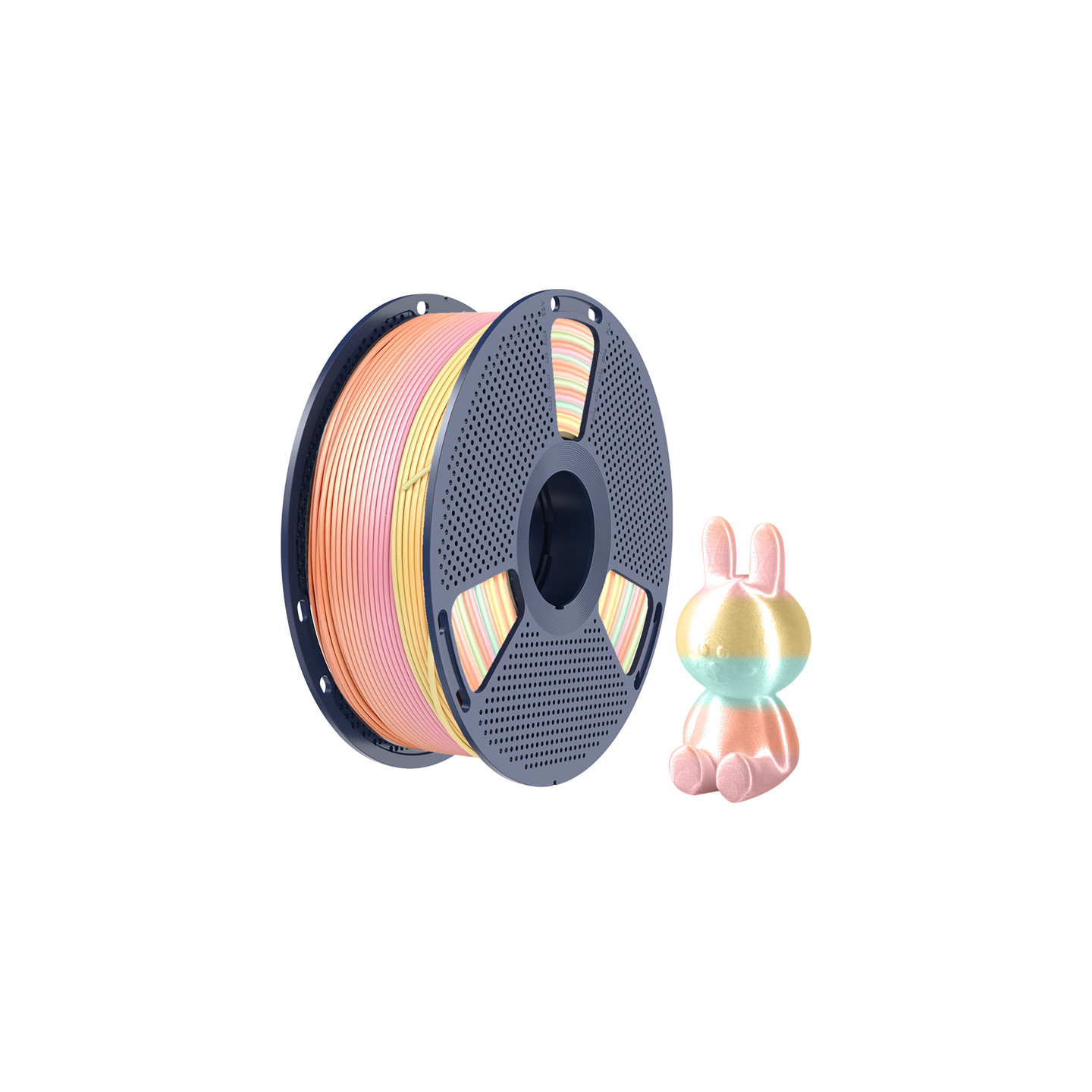 Sunlu PLA+ Silk Filament (Rainbow) 05