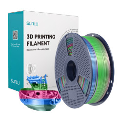 View product Sunlu PLA+ Silk Filament (Rainbow) 06