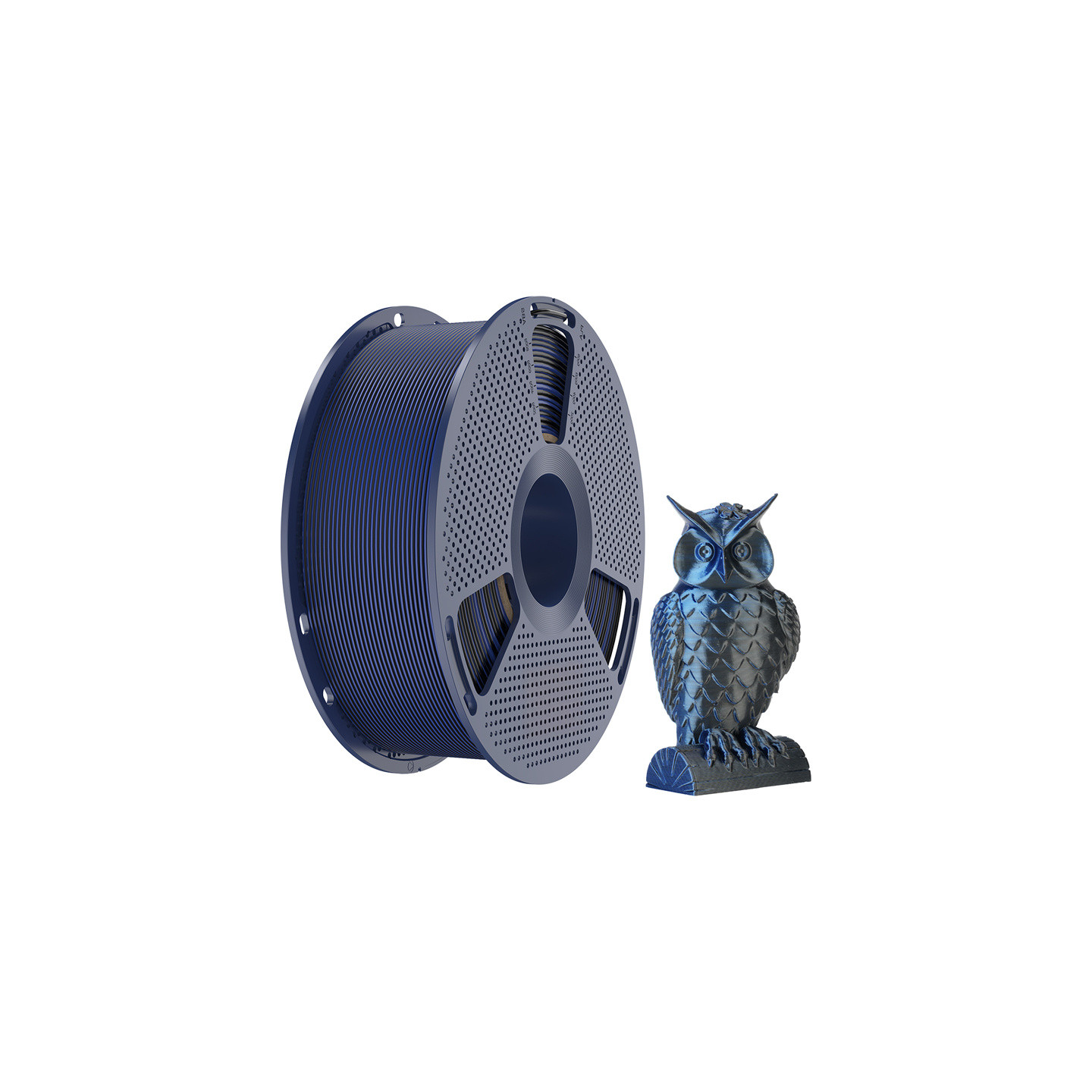 Sunlu PLA+ Silk Dual Color Filament (Black and Blue)