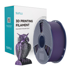 View product Sunlu PLA+ Silk Dual Color Filament (Black and Purple)