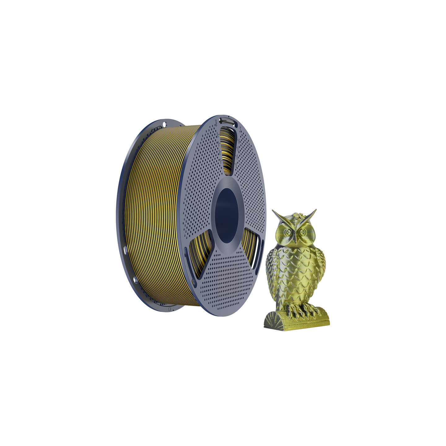 Sunlu PLA+ Silk Dual Color Filament (Black and Gold)
