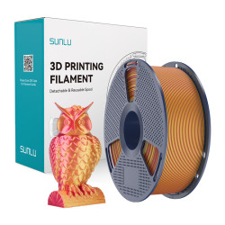 View product Sunlu PLA+ Silk Dual Color Filament (Red and Gold)