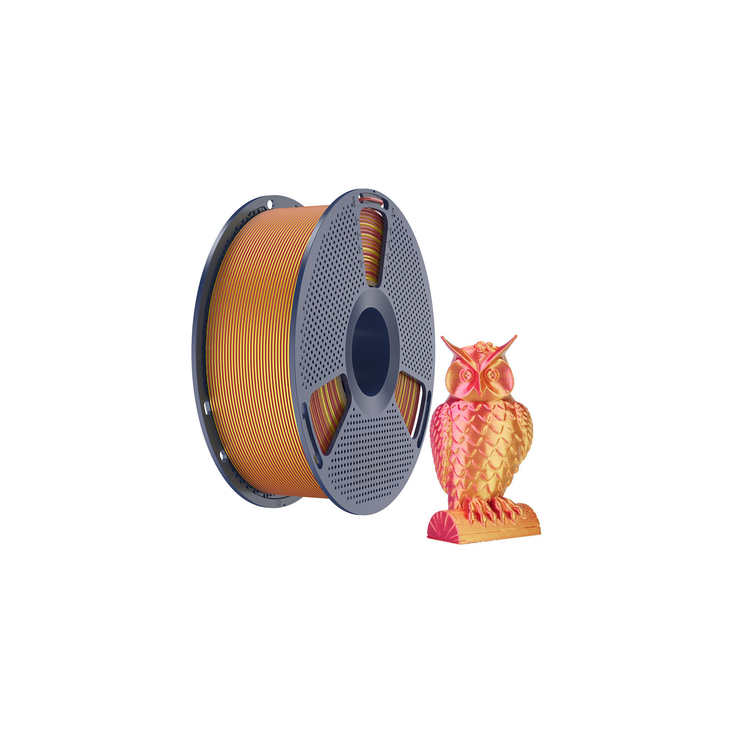 Sunlu PLA+ Silk Dual Color Filament (Red and Gold)