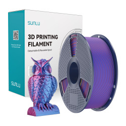 View product Sunlu PLA+ Silk Dual Color Filament (Red and Blue)
