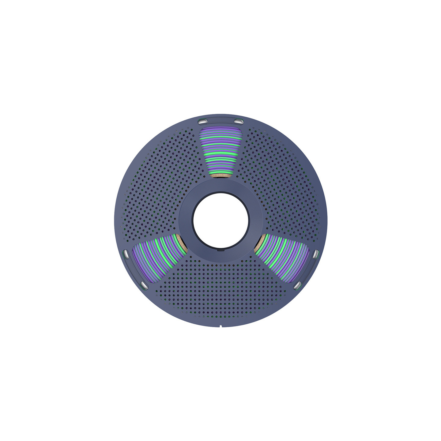 Sunlu PLA+ Silk Dual Color Filament (green and purple)