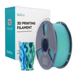 View product Sunlu PLA+ Silk Dual Color Filament (blue-green)