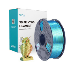 View product Sunlu PLA+ Silk Tri-Color Filament (red, yellow, and green)