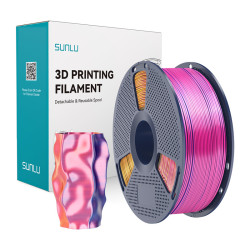 View product Sunlu PLA+ Silk Tri-Color Filament (red, yellow, and blue)