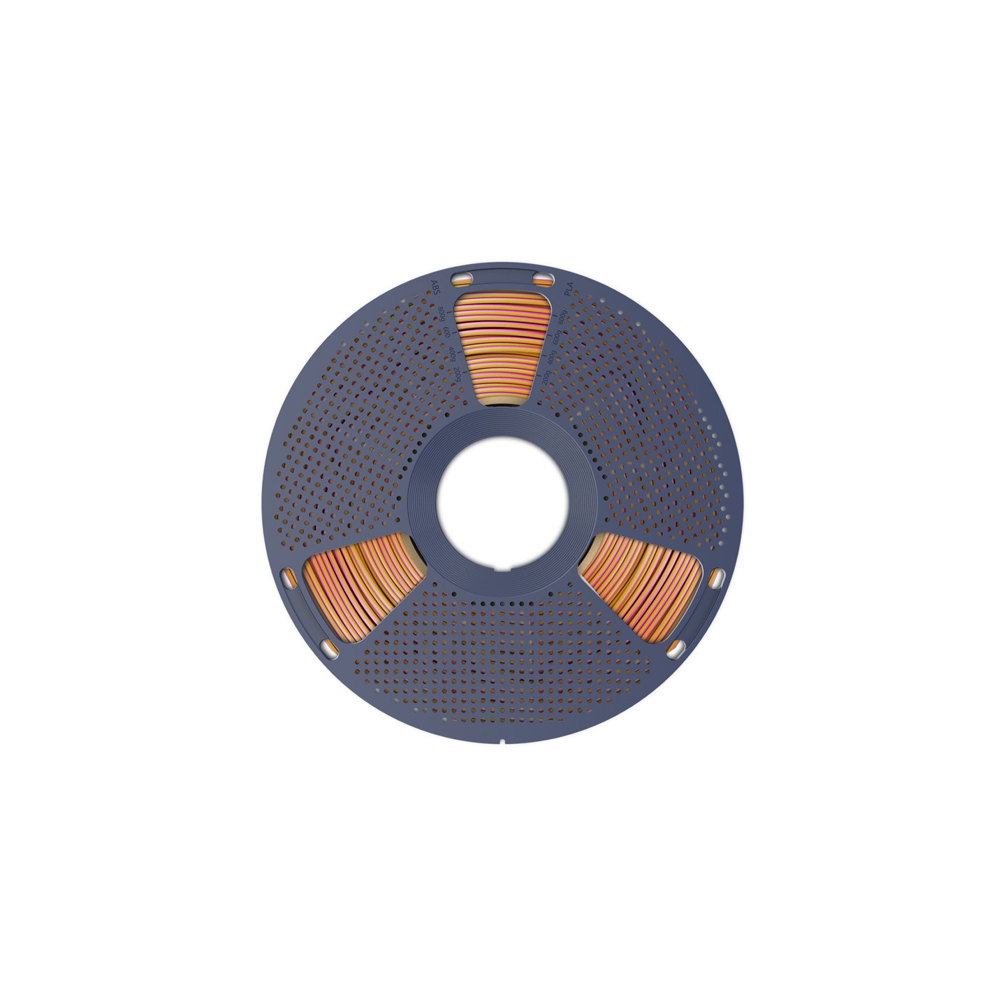 Sunlu PLA+ Silk Tri-Color Filament (red, yellow, and blue)