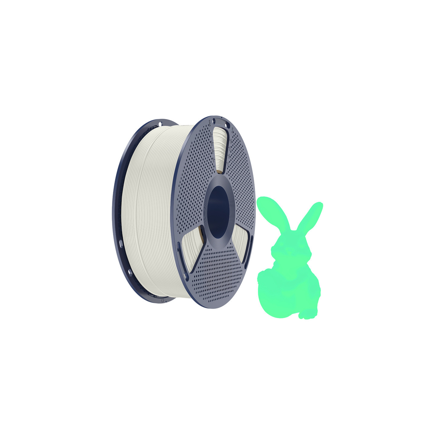 Sunlu PLA Glow-in-the-Dark Filament (White and Green)