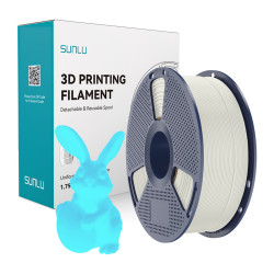 View product Sunlu PLA Glow-in-the-Dark Filament (White and Blue)