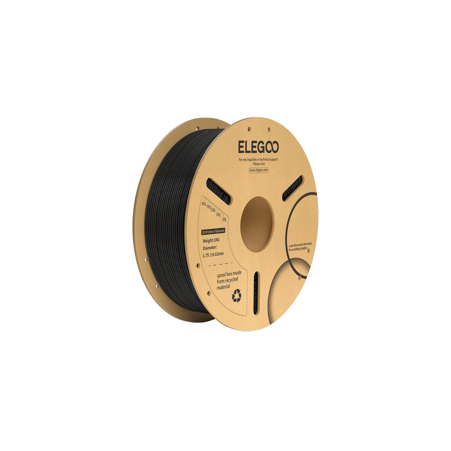 ELEGOO PLA+ Filament (Black)