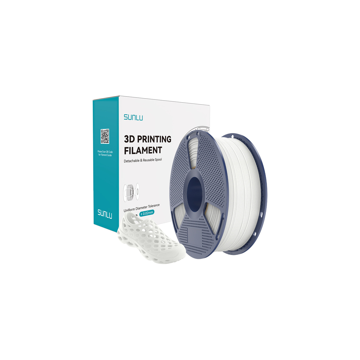 Sunlu TPU 95A Filament (White)
