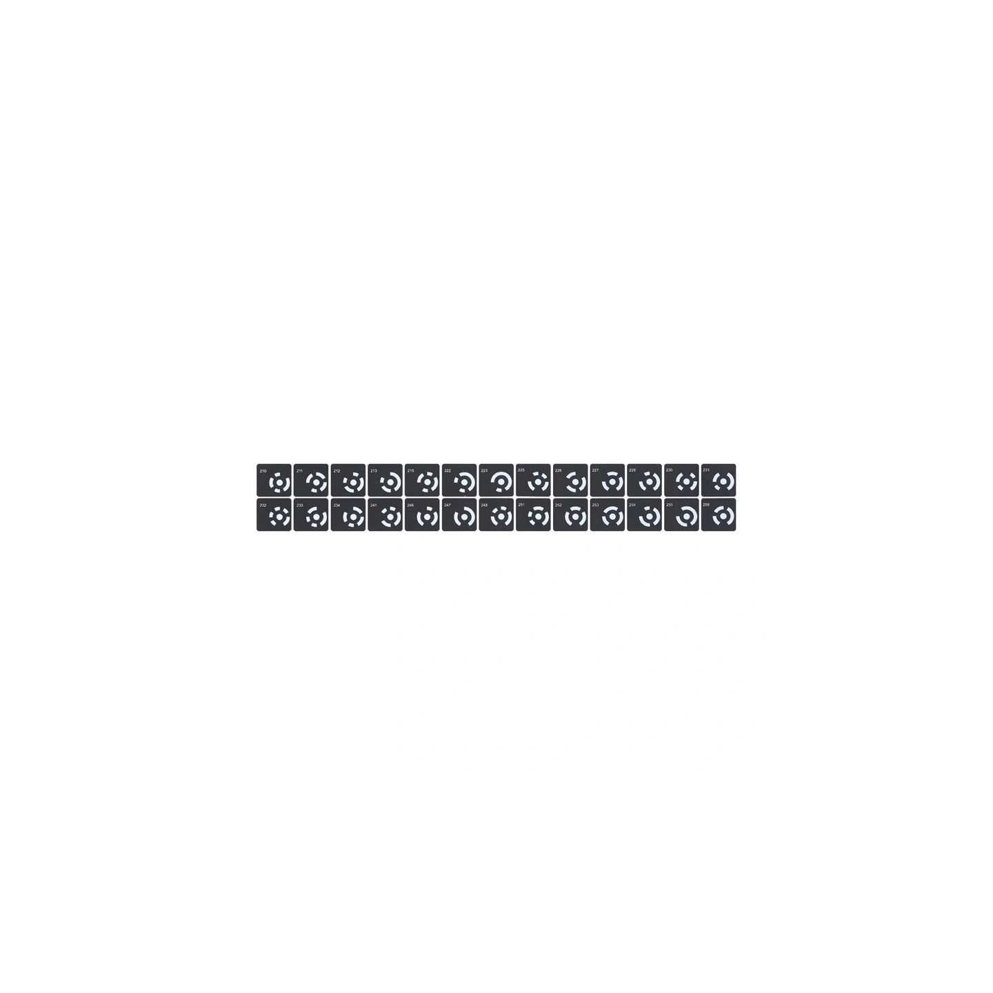 Revopoint Self-Adhesive Markers (208 pcs.)