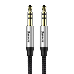 View product Baseus Yiven Audio Cable Cable 3.5 male Audio M30 1.5M Silver+ Black