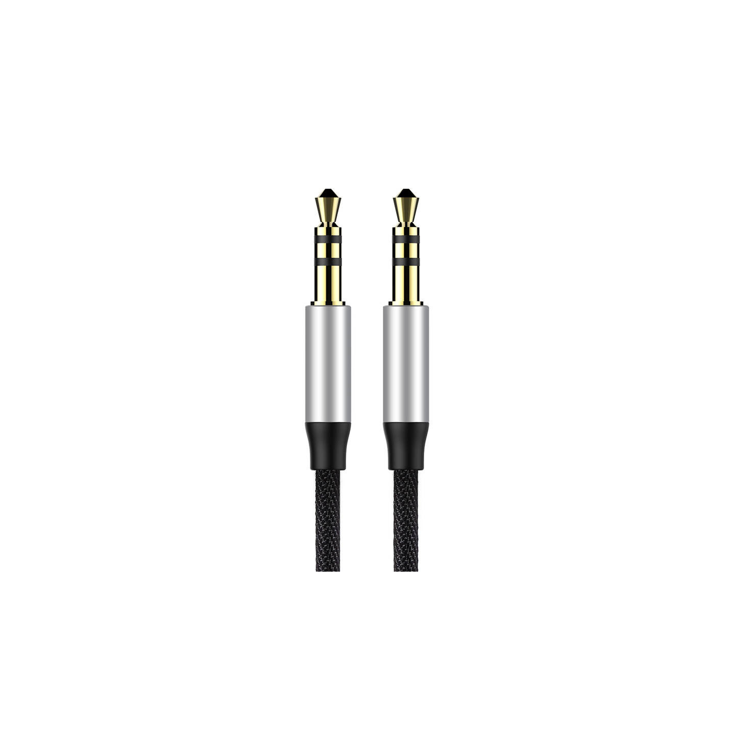 Baseus Yiven Audio Cable Cable 3.5 male Audio M30 1.5M Silver+ Black