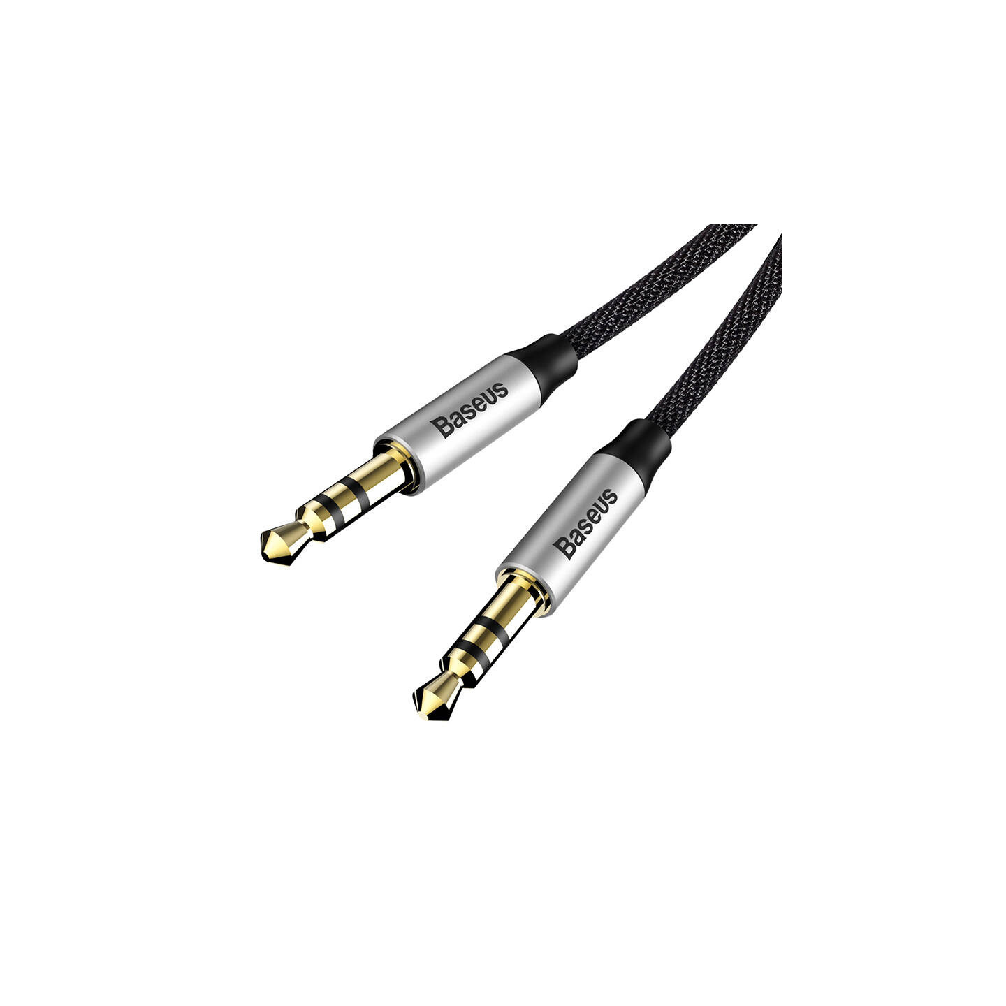 Baseus Yiven Audio Cable Cable 3.5 male Audio M30 1.5M Silver+ Black
