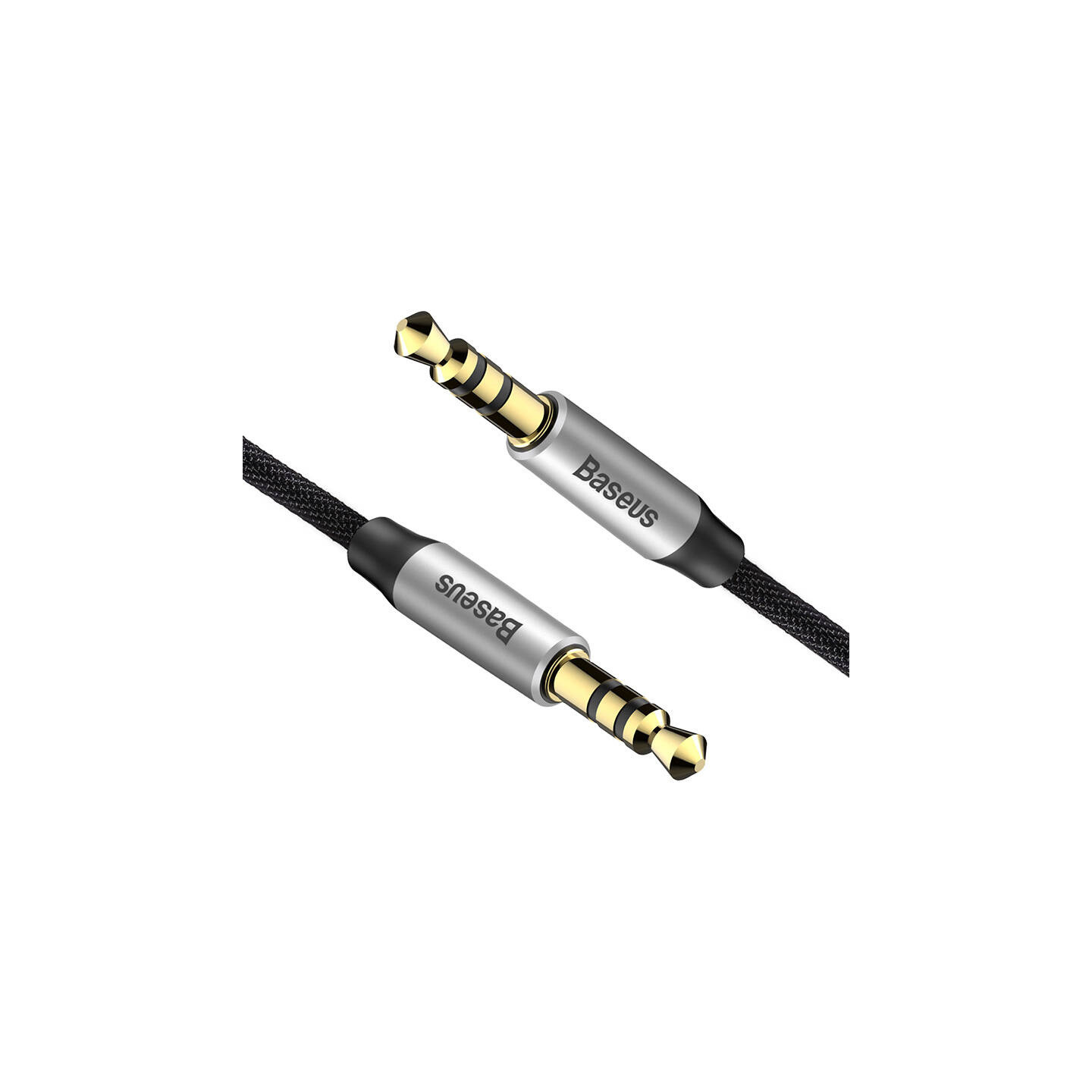 Baseus Yiven Audio Cable Cable 3.5 male Audio M30 1.5M Silver+ Black
