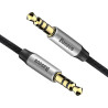 Baseus Yiven Audio Cable Cable 3.5 male Audio M30 1.5M Silver+ Black