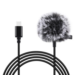 View product Jack Puluz tie microphone with clip PU425 1.5m USB-C