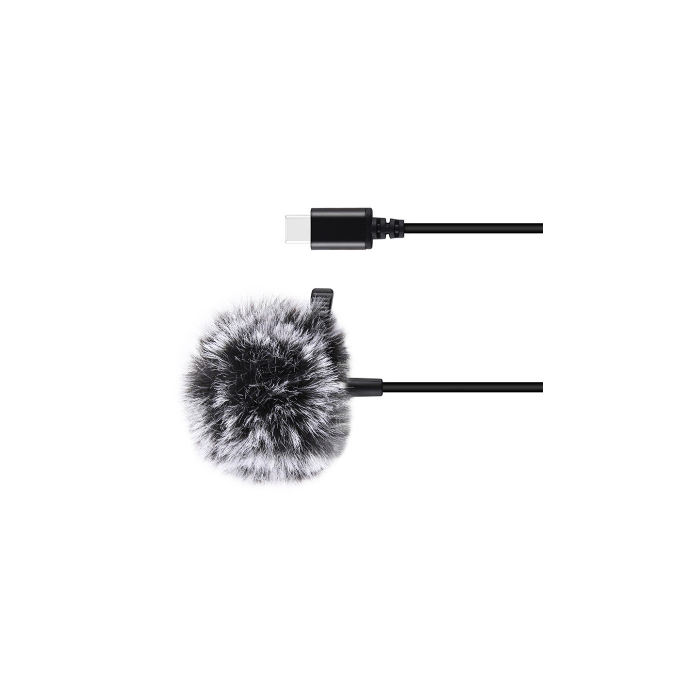 Jack Puluz tie microphone with clip PU425 1.5m USB-C