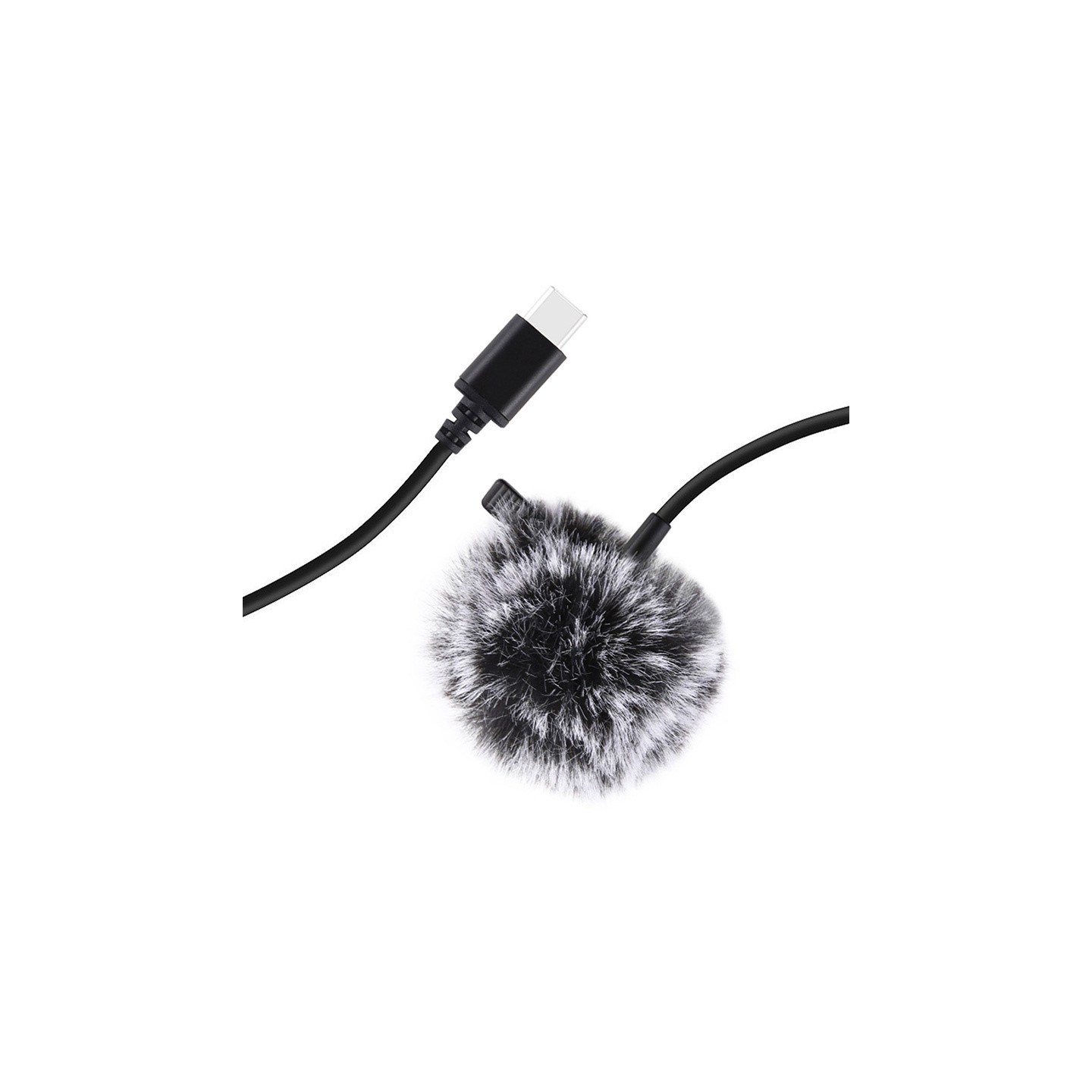 Jack Puluz tie microphone with clip PU425 1.5m USB-C