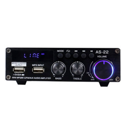 View product Blitzwolf AS-22 audio amplifier, 45W, Bluetooth 5.0, USB + remote control (black)