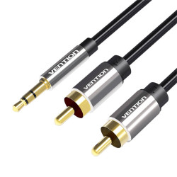 View product Cable Audio 2xRCA to 3.5mm Vention BCFBD 0.5m (black)