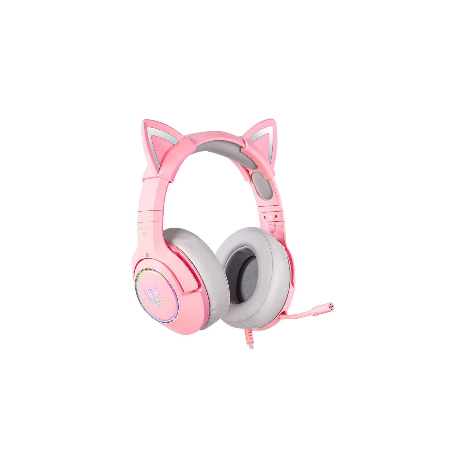ONIKUMA K9 Pink RGB Gaming Headphones