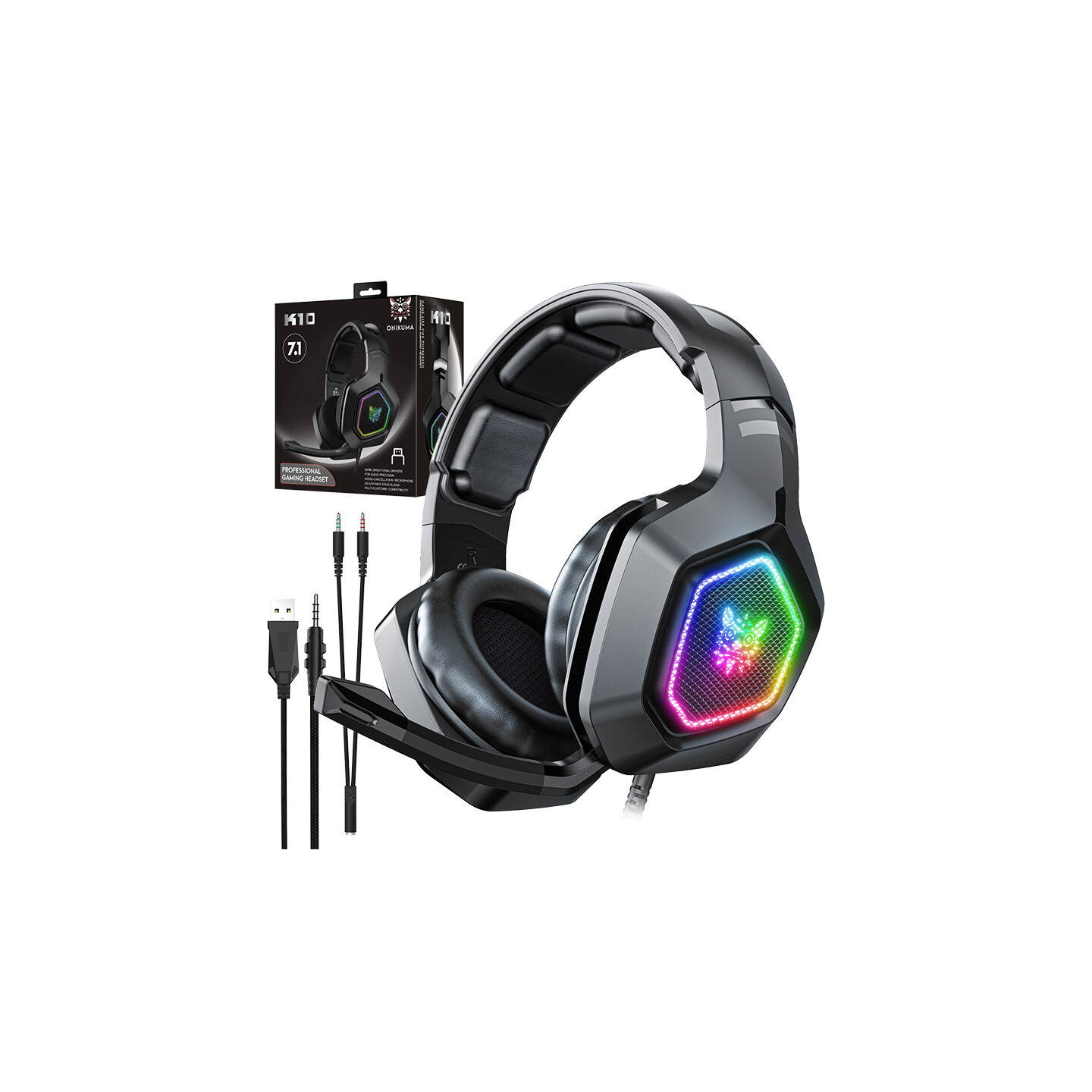Gaming headphones ONIKUMA K10 (black)