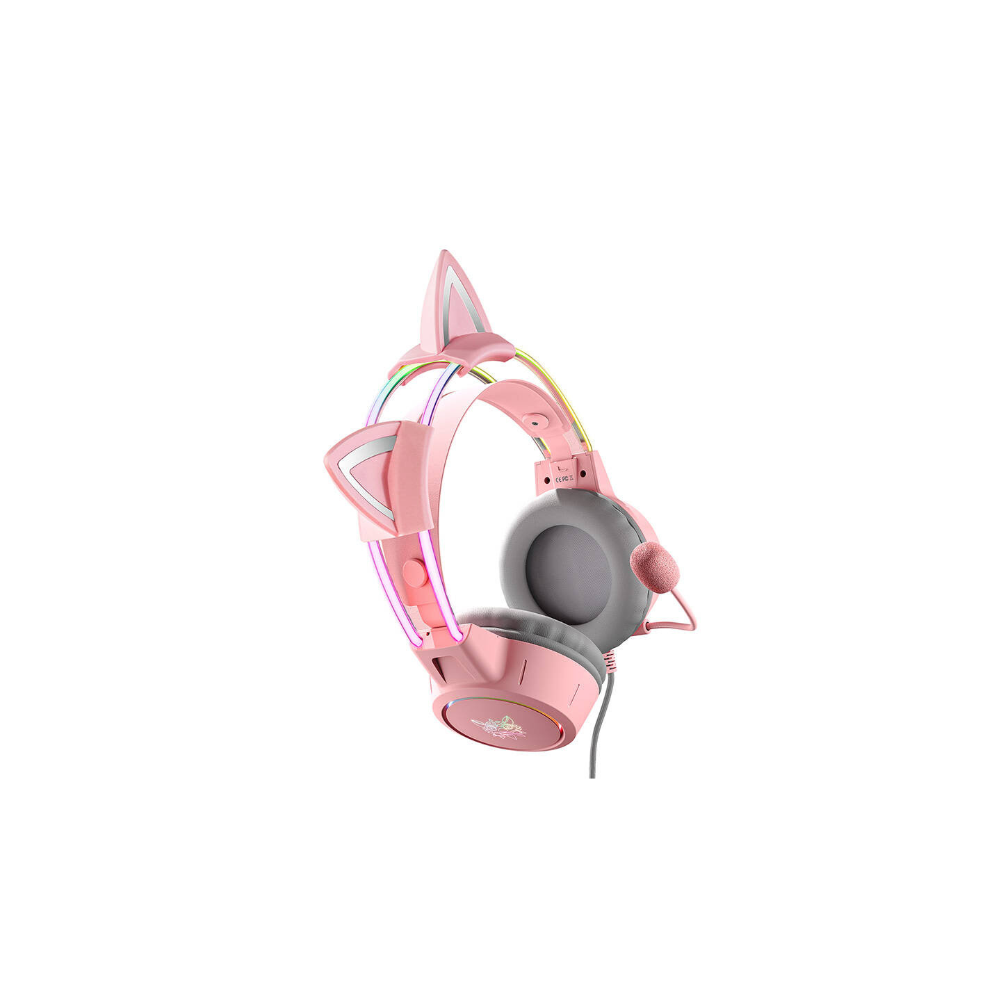 ONIKUMA X15Pro Gaming Headphones Pink/Cat Ears