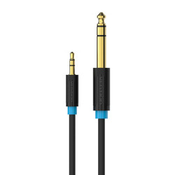 View product Audio Cable TRS 3.5mm to 6.35mm Vention BABBG 1,5m, Black