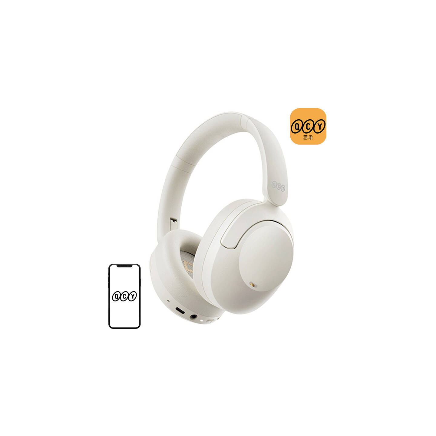Wireless Headphones QCY ANC H4 (white)