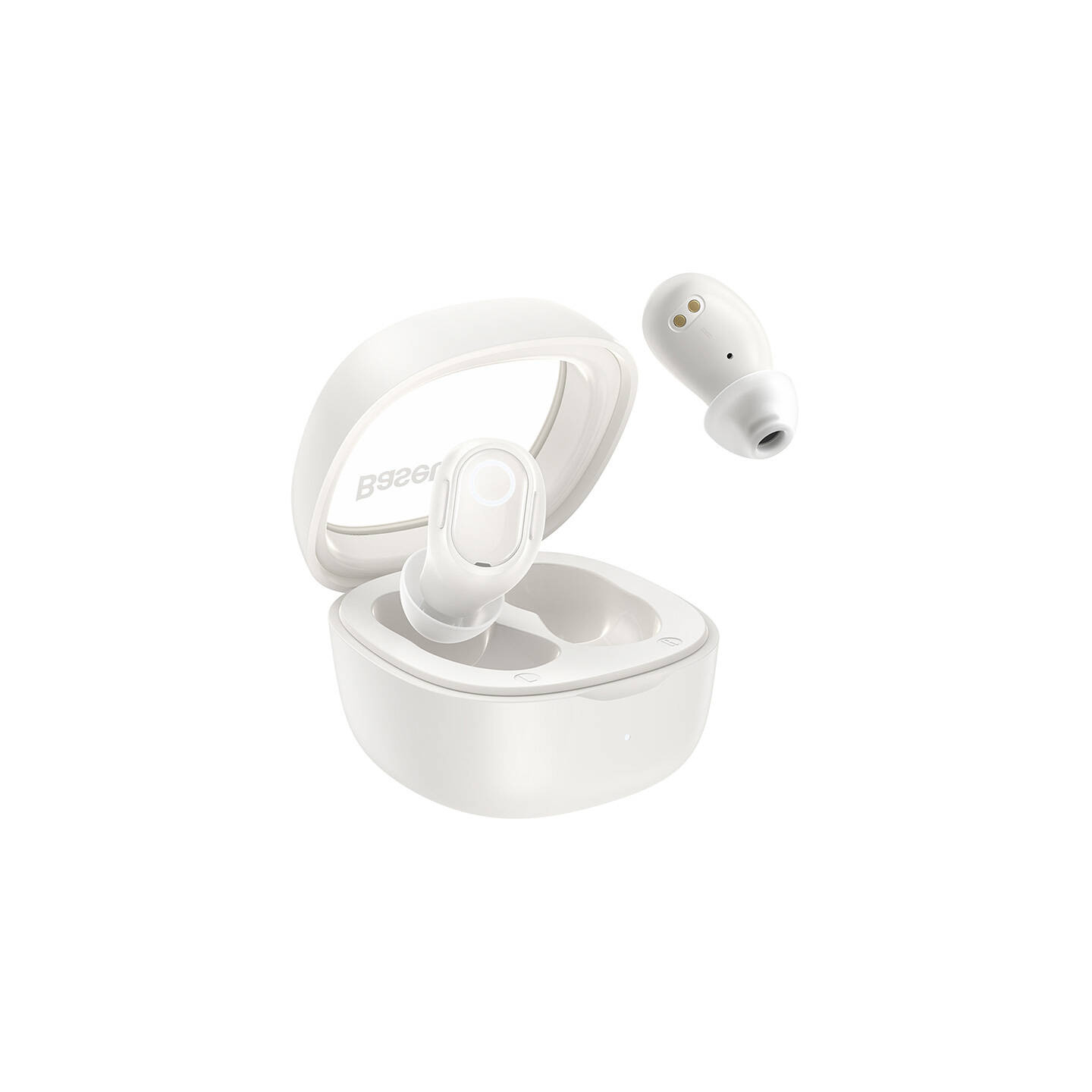 Wireless headphones Baseus Bowie WM02 TWS, Bluetooth 5.0 (white) OS