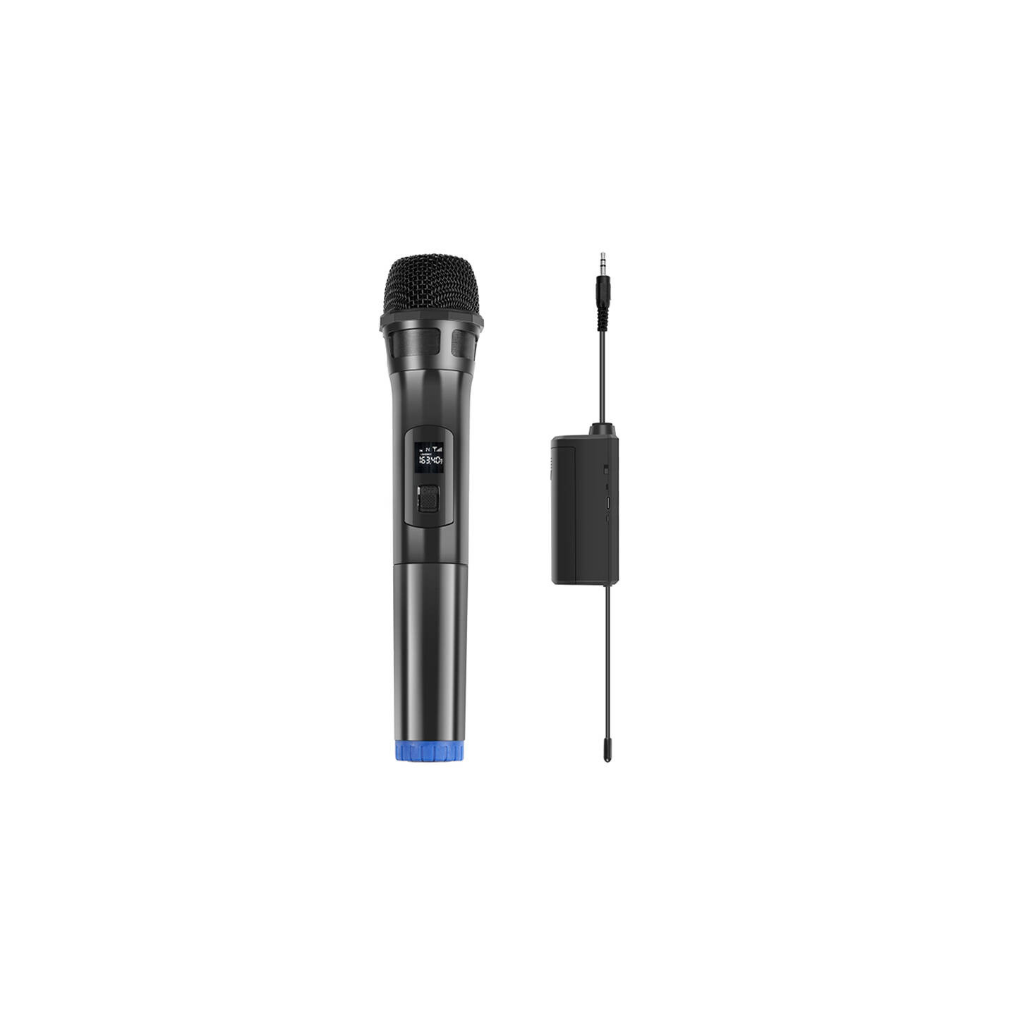 Wireless dynamic microphone UHF PULUZ PU628B 3.5mm (black)
