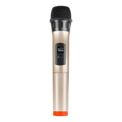 View product Wireless dynamic microphone UHF PULUZ PU628J 3.5mm (gold)