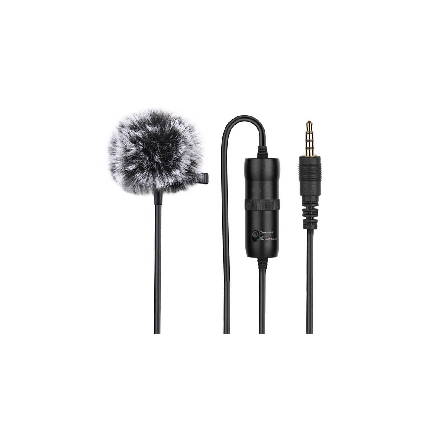 Microphone with a clip PULUZ 3.5mm Jack 6m