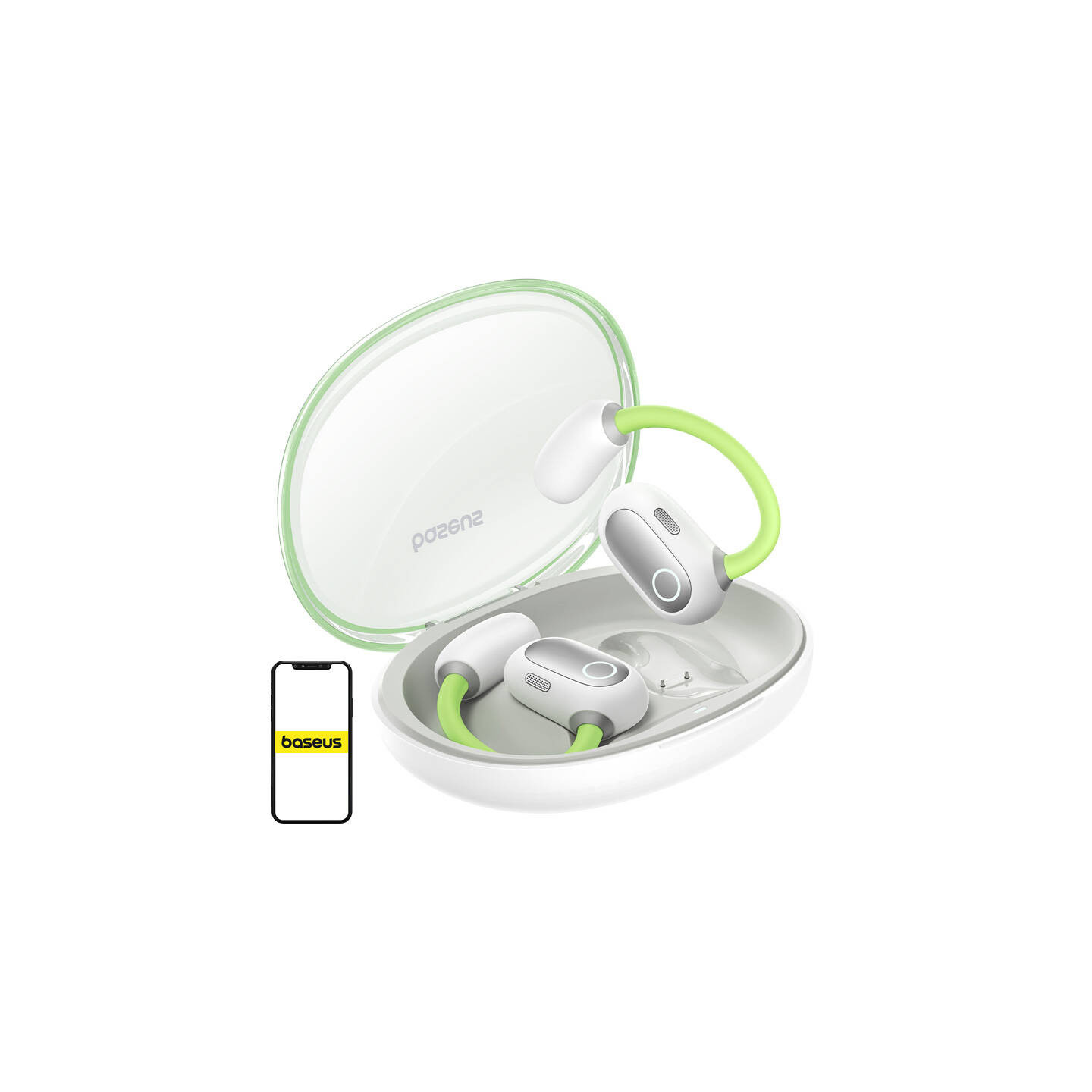 Earphones TWS Baseus Eli Sport 1, (green)