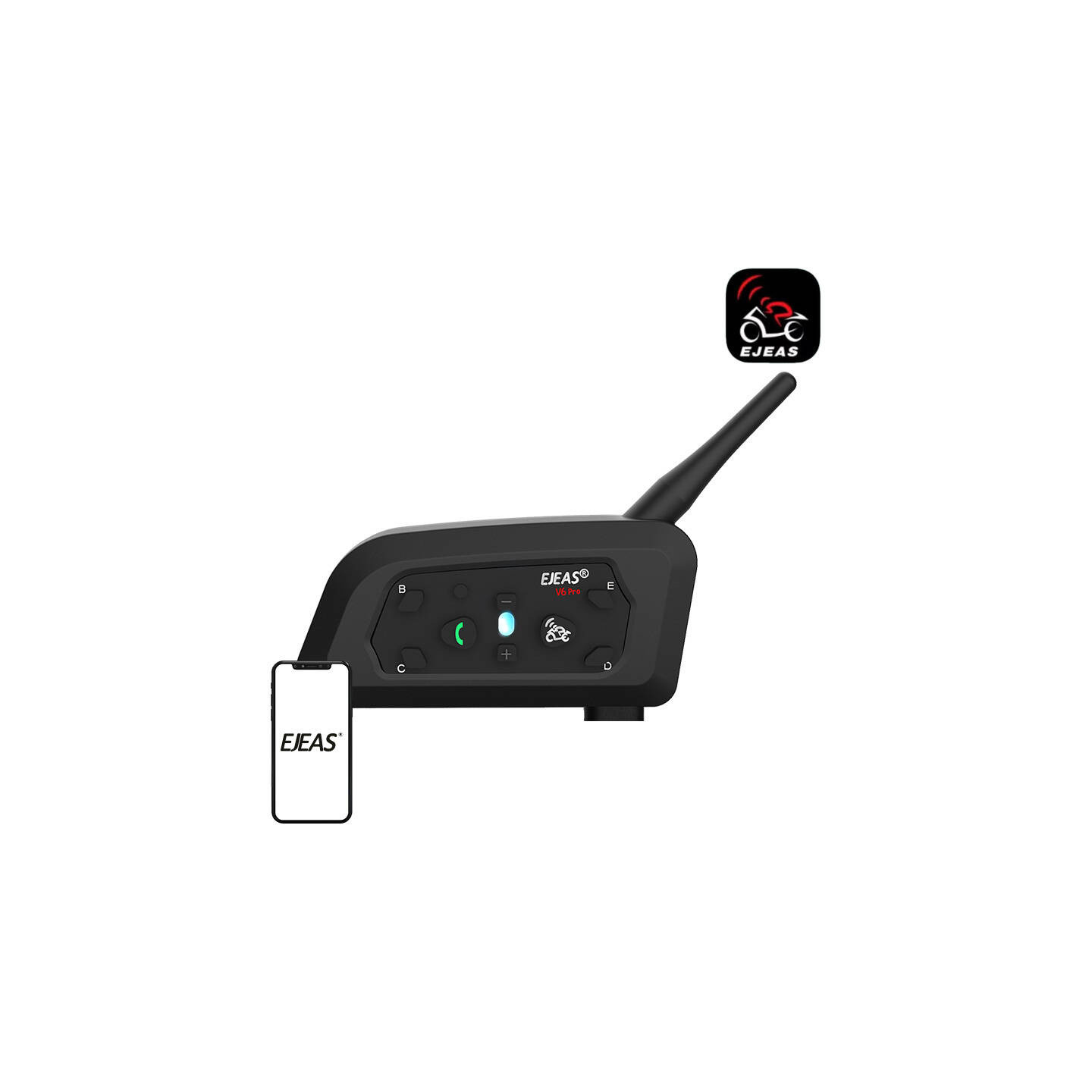 EJEAS V6PRO+ motorcycle intercom