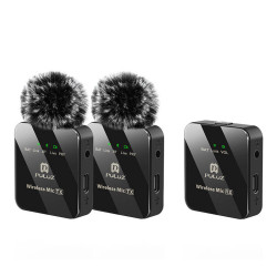 View product Wireless Lavalier Microphone PULUZ 2 TX + 1 RX