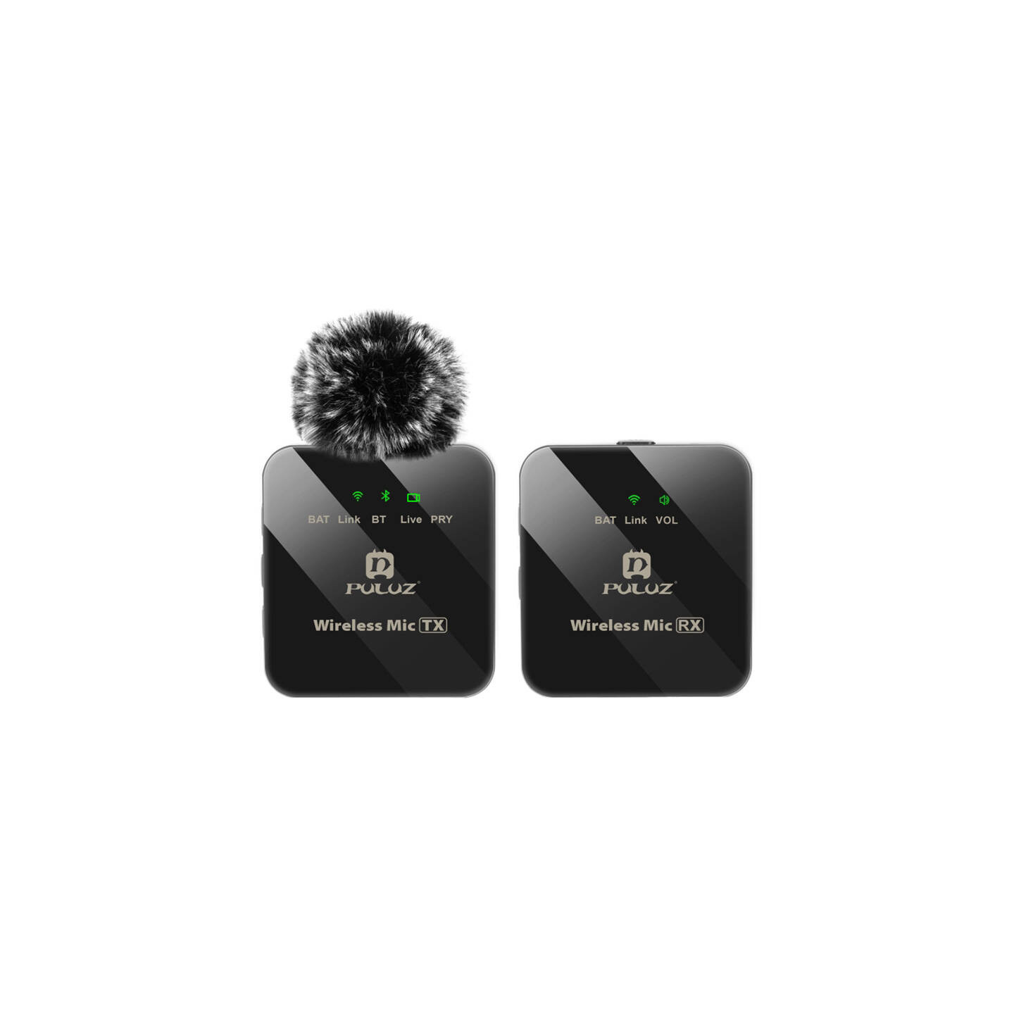 Wireless Lavalier Microphone PULUZ 1 TX + 1 RX
