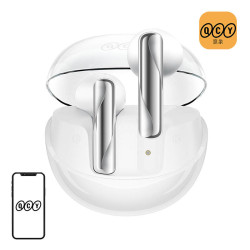 View product TWS QCY AilyBuds Clear T32 Headphones (white)