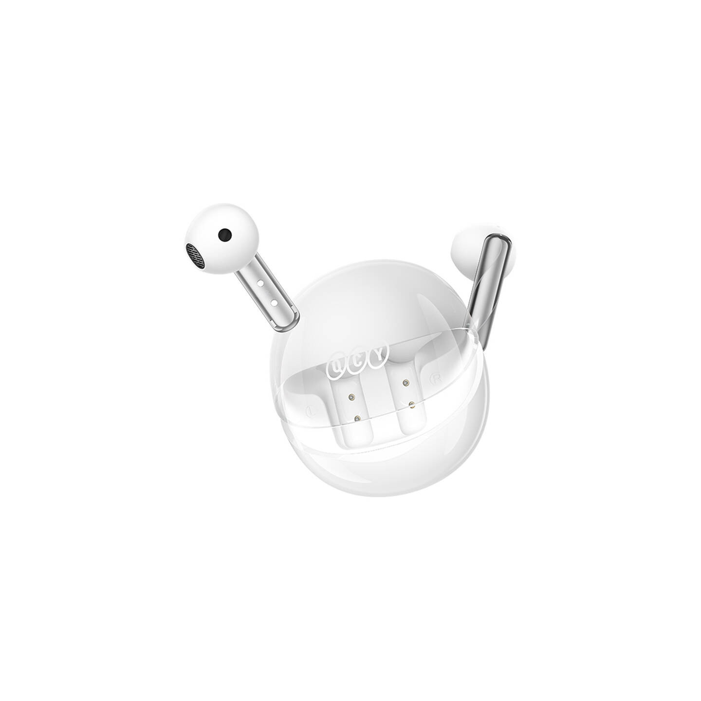 TWS QCY AilyBuds Clear T32 Headphones (white)