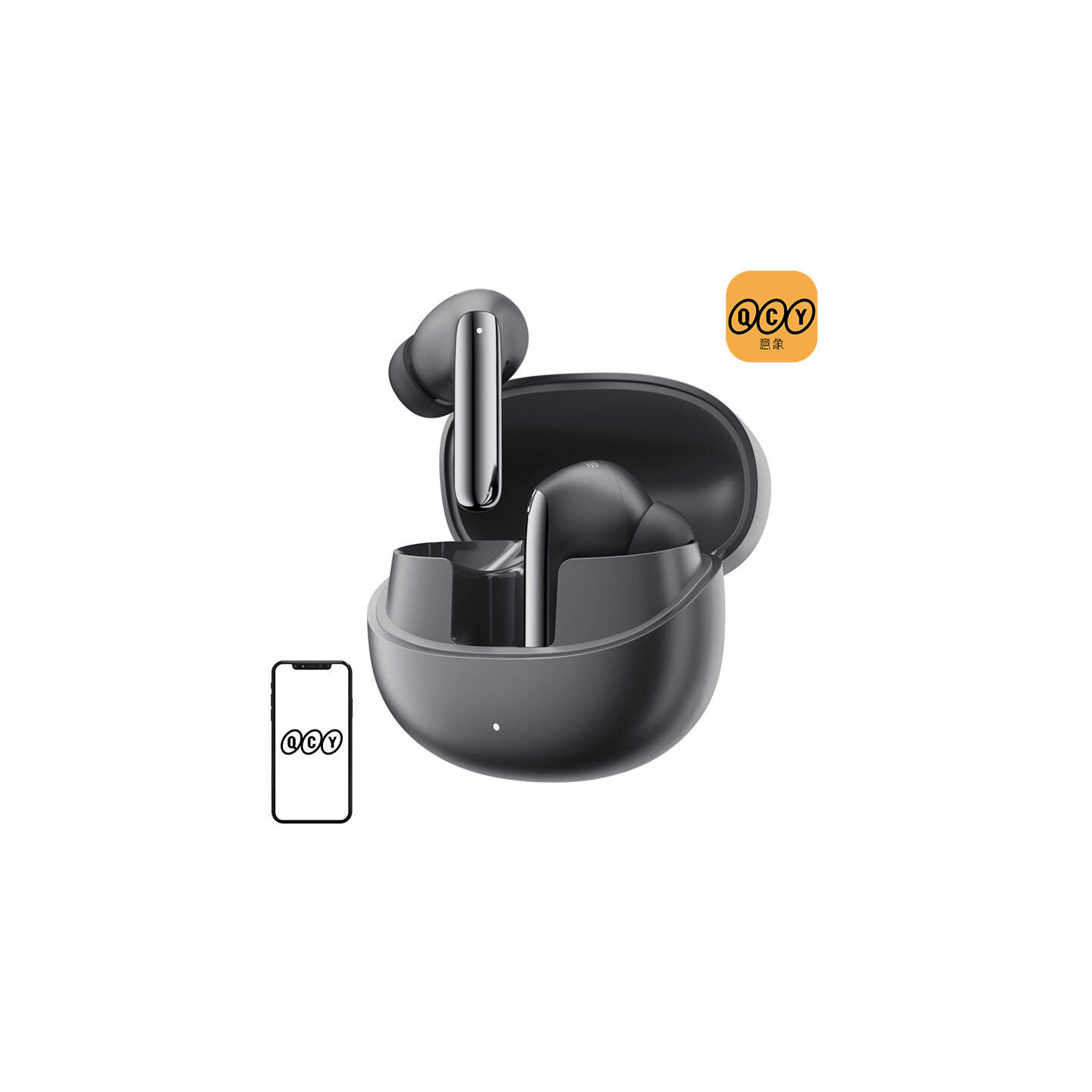 TWS QCY MeloBuds Pro HT08 Headphones, ANC (black)
